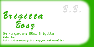 brigitta bosz business card